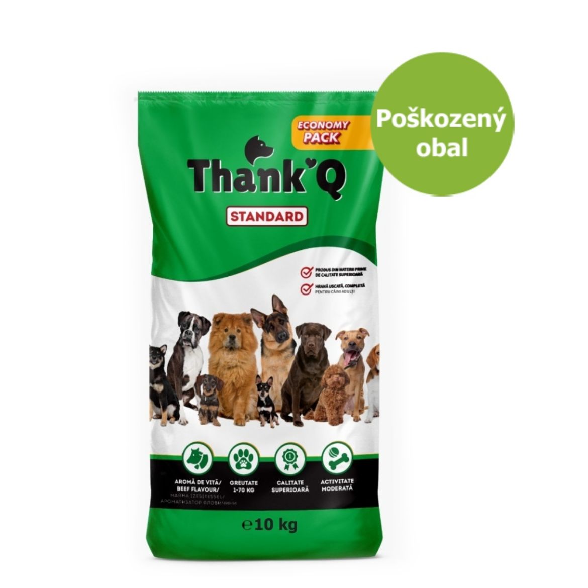 Obrázek z Thank´Q Standard Dog Adult Hovězí 7,3-9,9 kg - Poškozený obal - SLEVA  