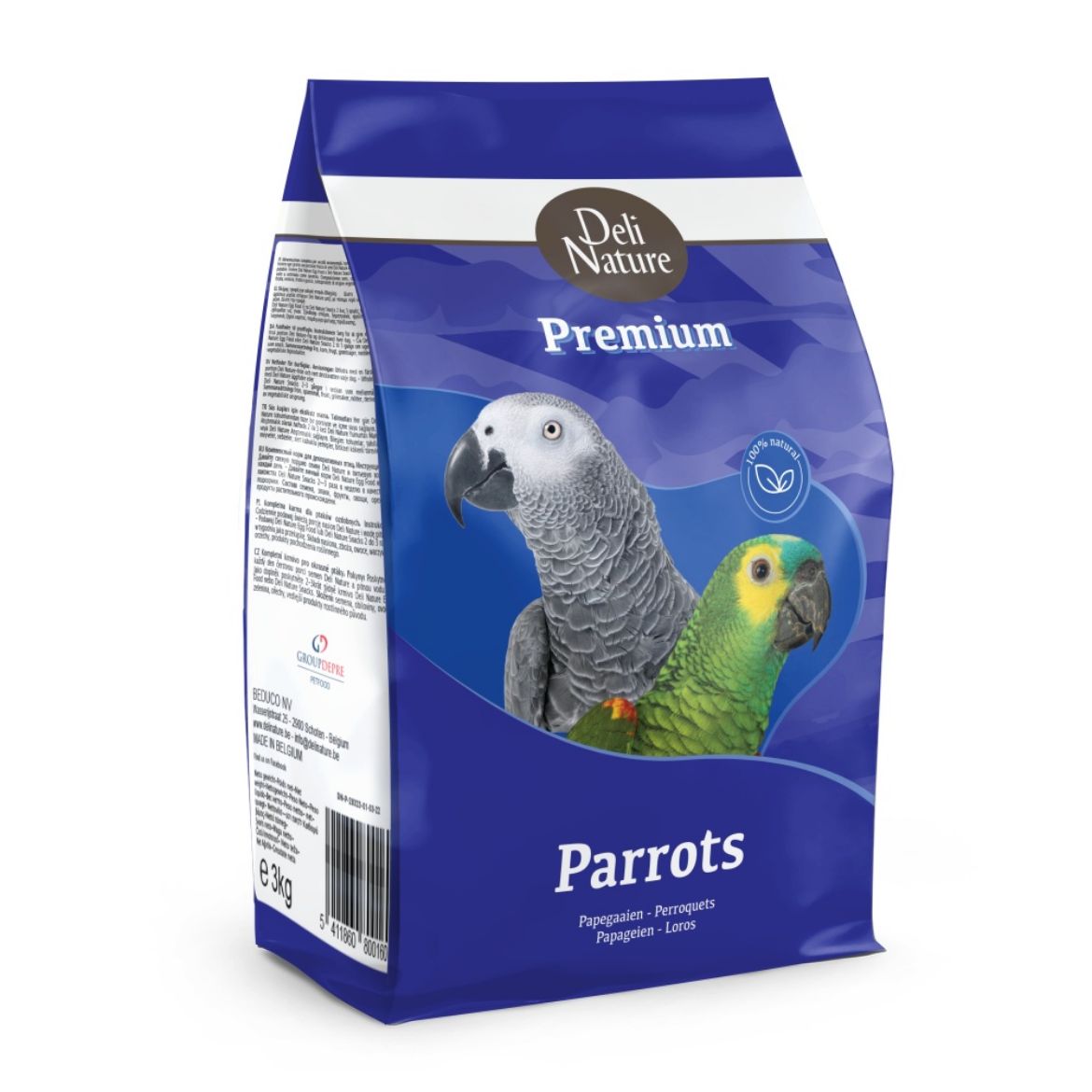 Obrázek z Deli Nature Premium PARROTS velký papoušek 3 kg 
