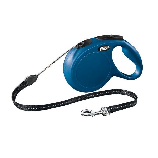 Obrázek Flexi New Classic Cord M 8 m (20 kg) modrá