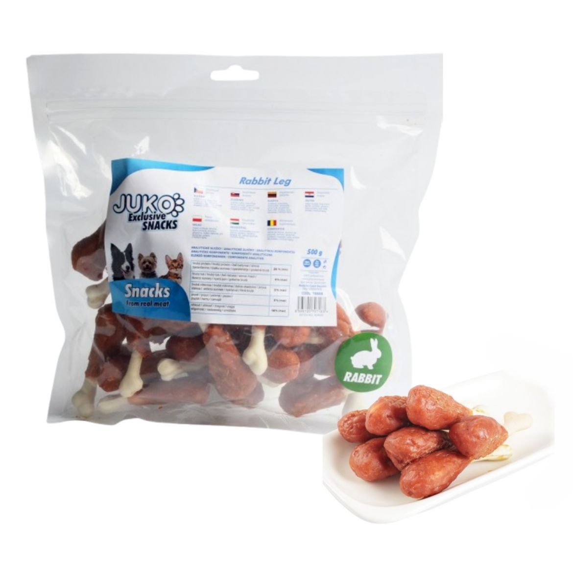 Obrázek z Rabbit Leg JUKO Snacks 500 g 