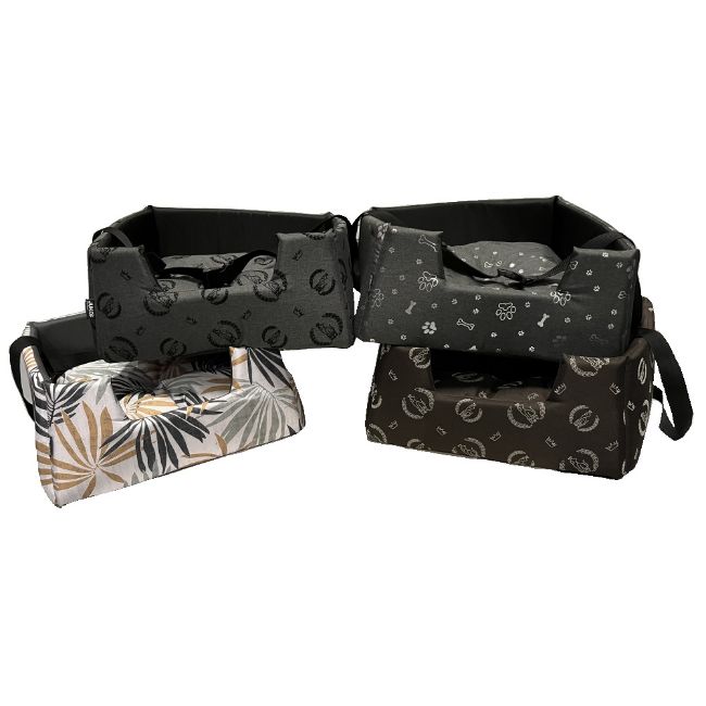 látková autosedačka pro psa Lili, bezpečná jízda, vel M