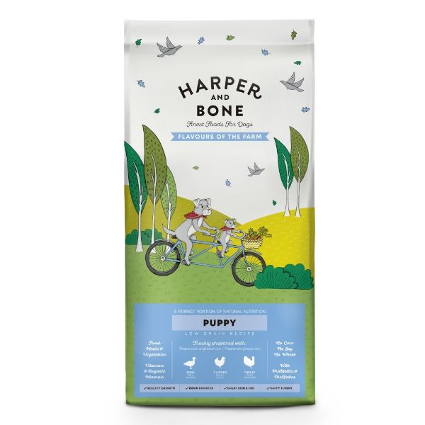 Obrázek Vzorek Harper and Bone Dog Puppy příchutě farmy 100 g