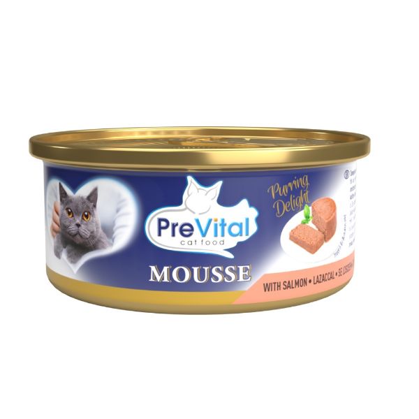 Obrázek PreVital kočka losos, konzerva 85 g 