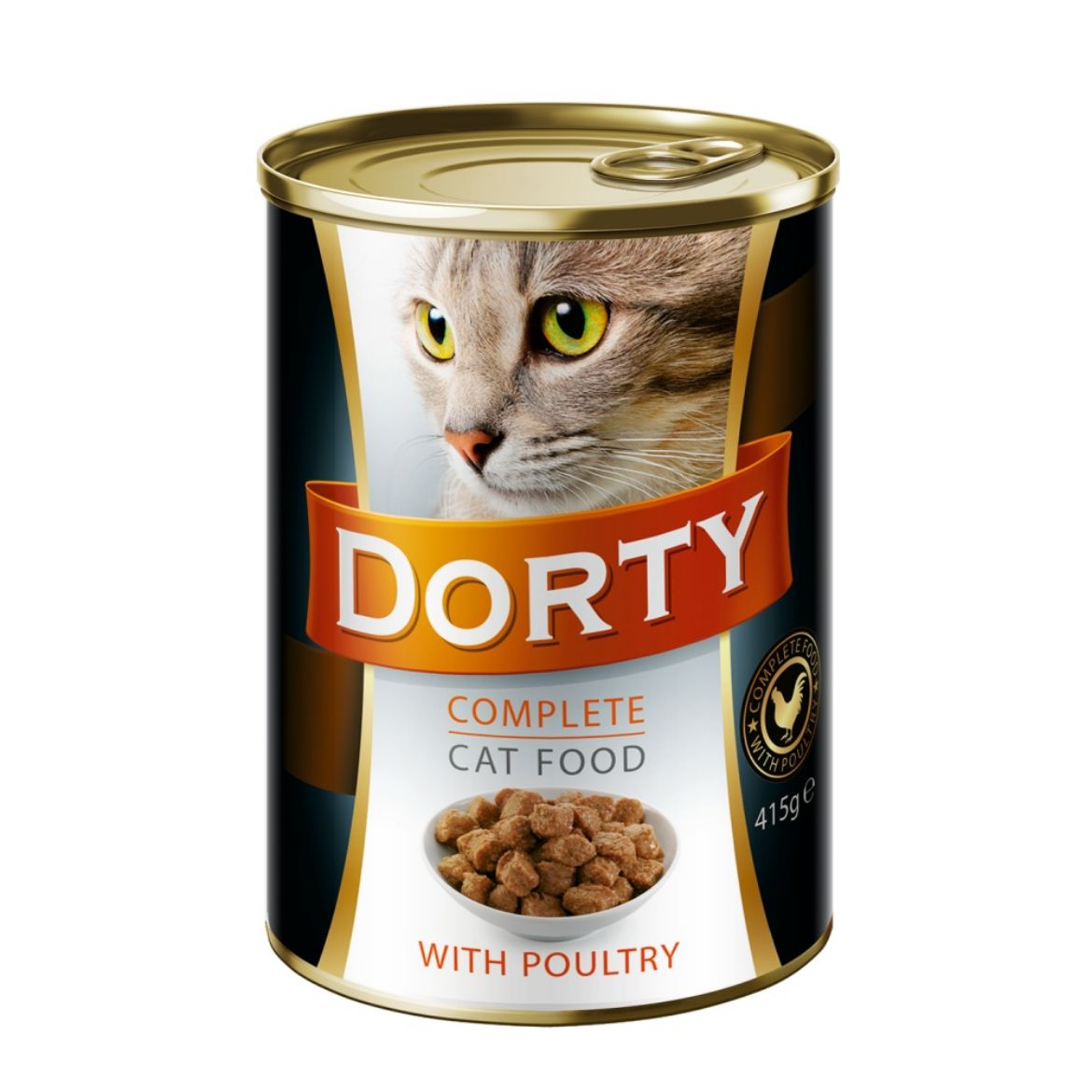 Obrázek z DORTY Cat Drůbeží, konzerva 415 g 