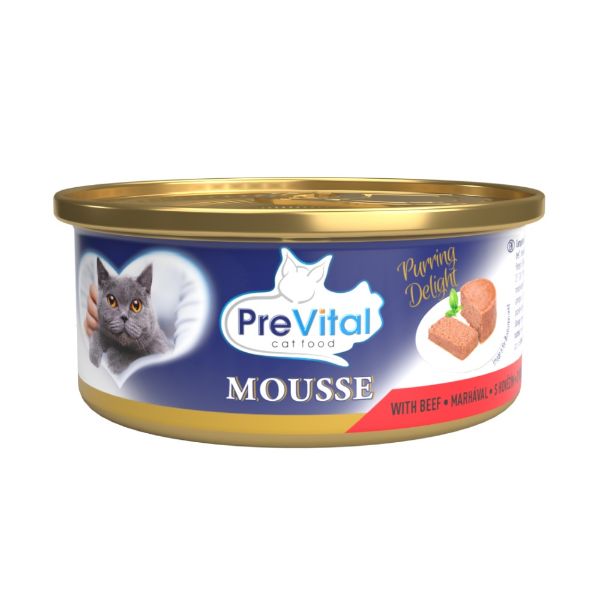 Obrázek PreVital kočka hovězí, konzerva 85 g