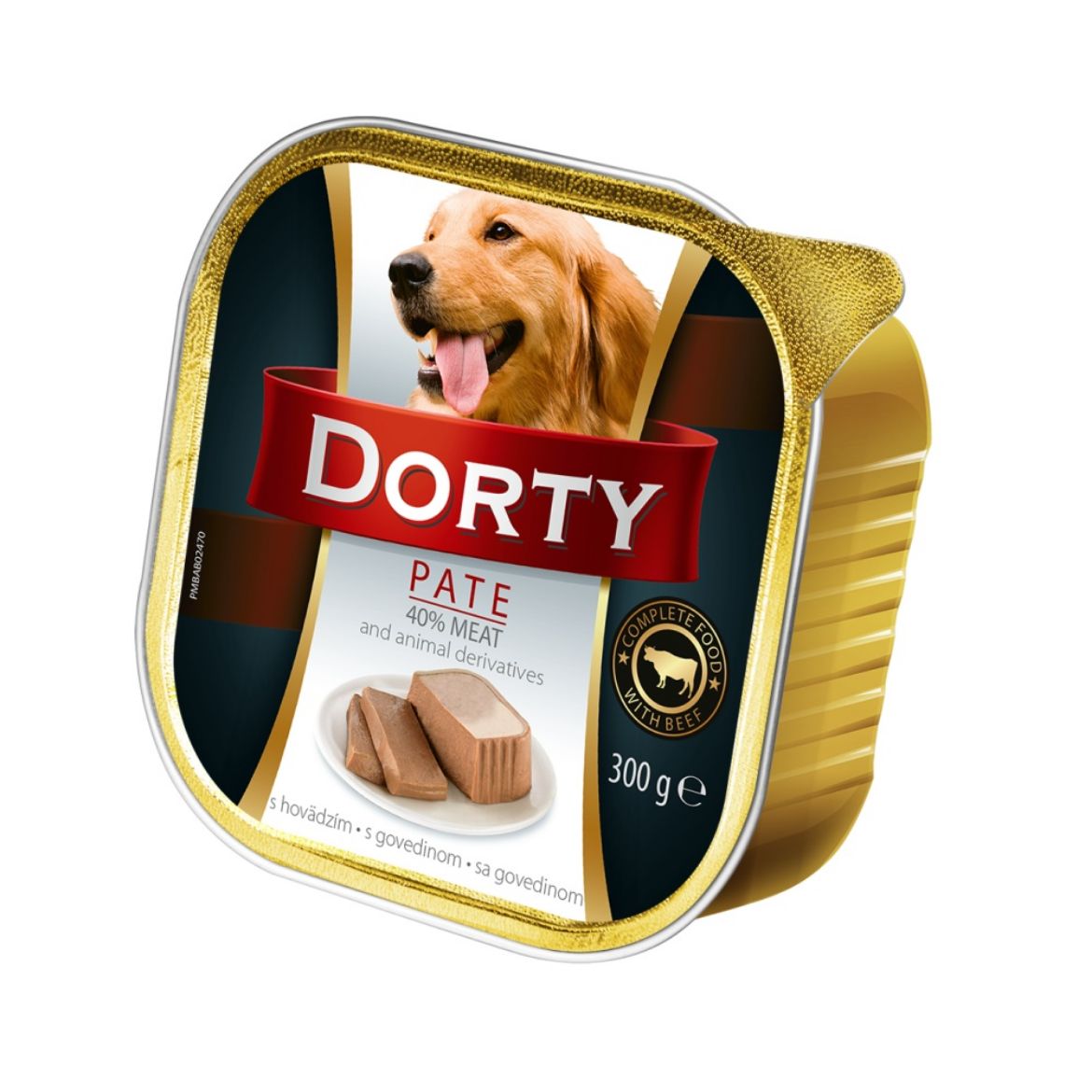Obrázek z DORTY Dog Hovězí, vanička 300 g 