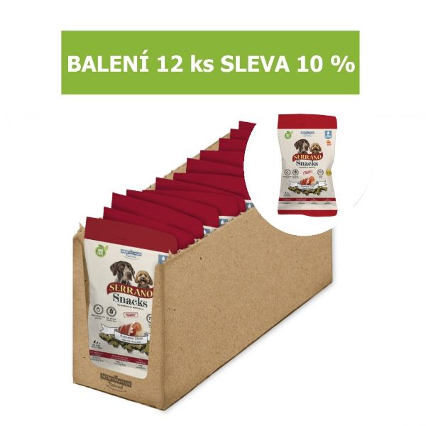 Obrázek Serrano Snack Dog Serrano Ham 100 g (12 ks) SLEVA 10 %