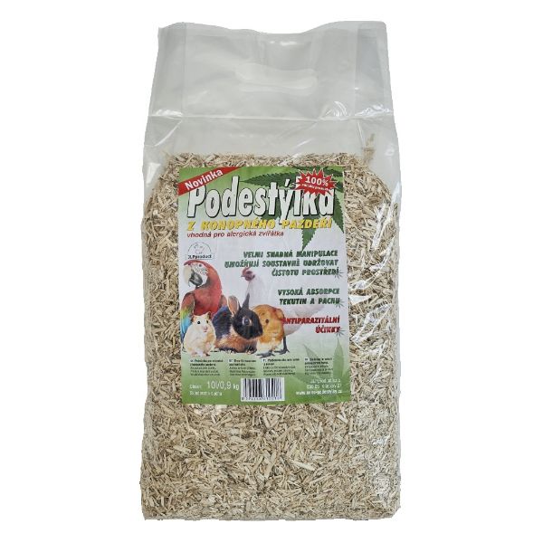 Obrázek Podestýlka z konopného pazdeří 10 l (0,85 kg)