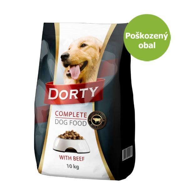 Obrázek DORTY s Hovězím masem 10 kg - Poškozený obal - SLEVA 15 %