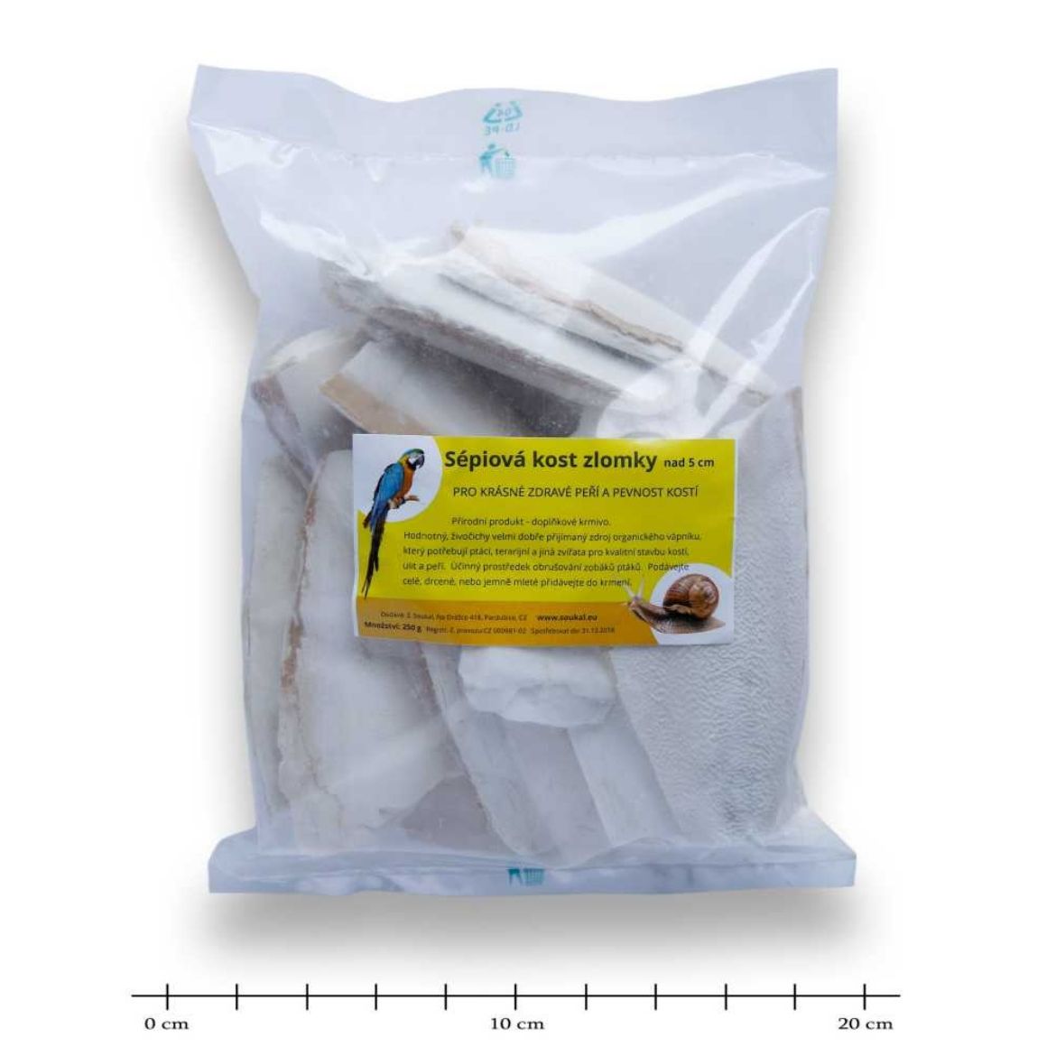 Obrázek z Sépiové velké zlomky nad 5 cm 250 g  