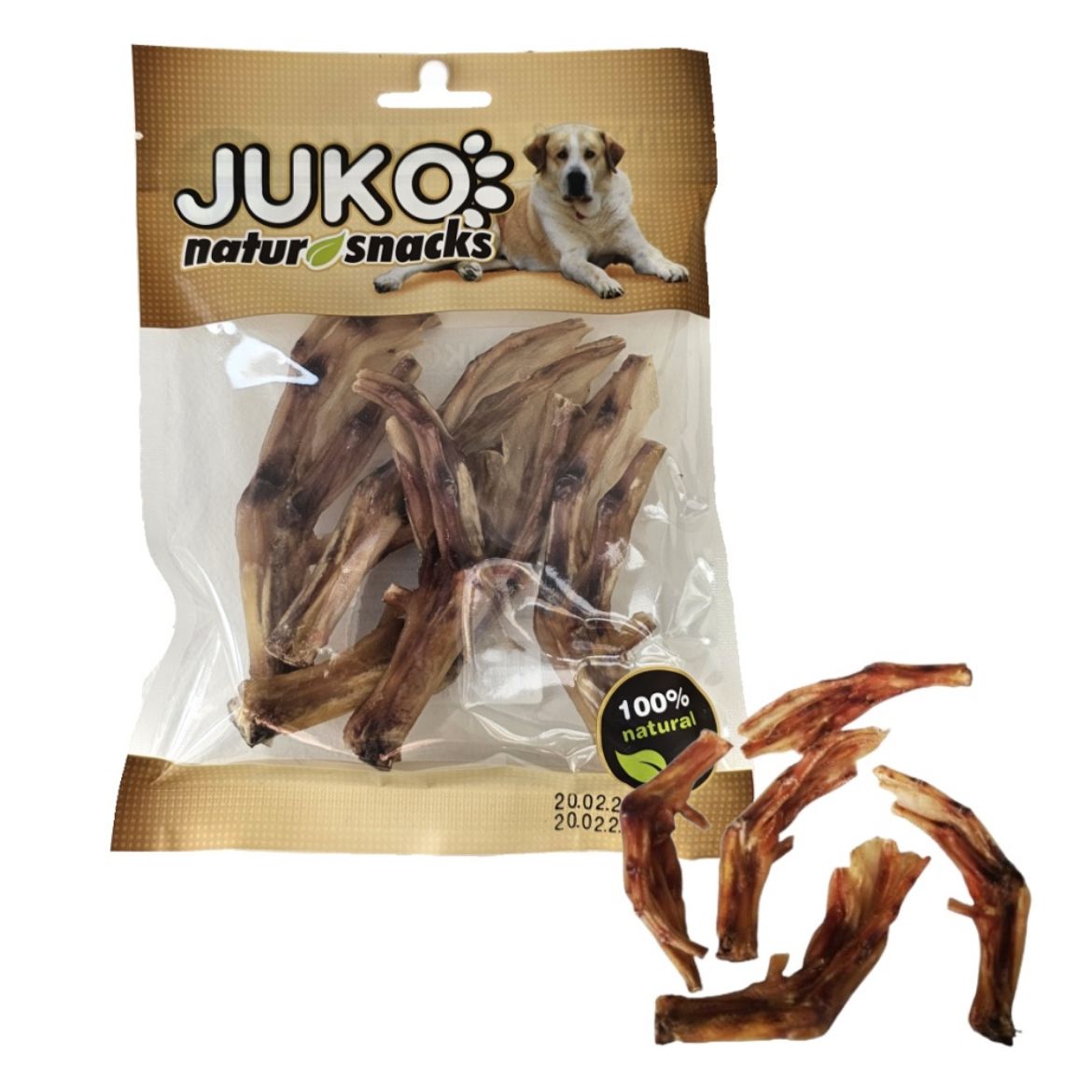 Obrázek z Kachní nohy sušené JUKO (5 ks) 