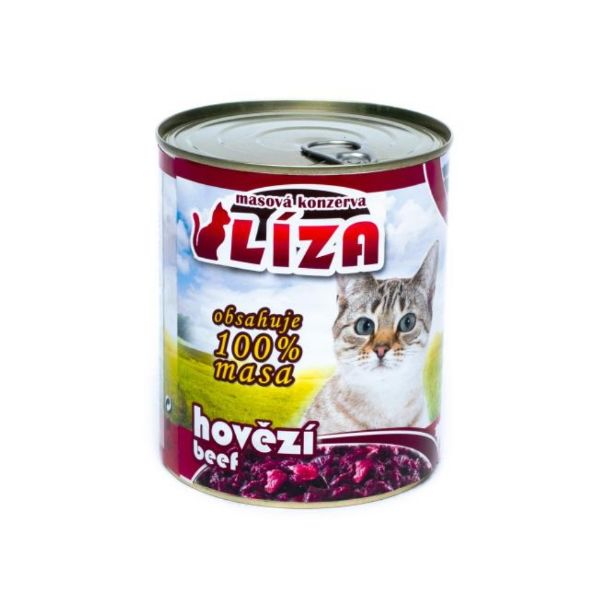 Obrázek LÍZA Cat hovězí, konzerva 800 g
