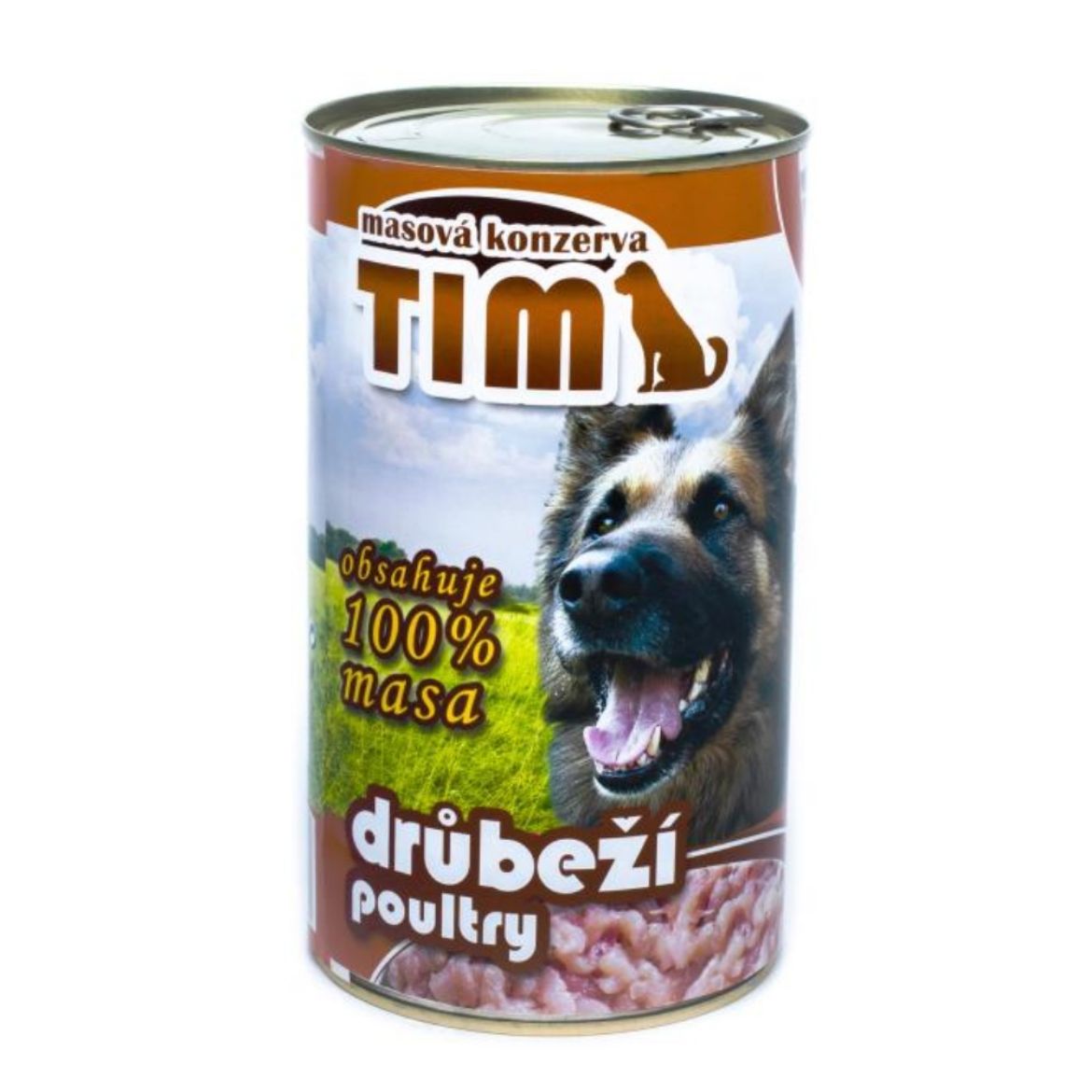 Obrázek z TIM Dog drůbeží, konzerva 1200 g 