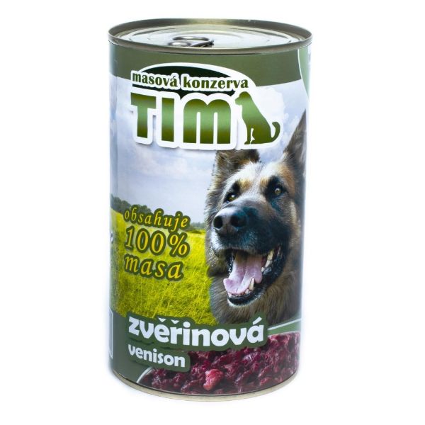 Obrázek TIM Dog zvěřinová, konzerva 1200 g