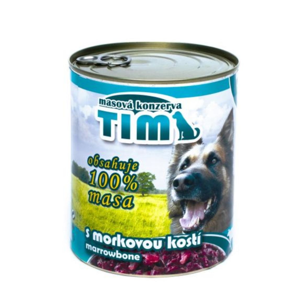 Obrázek z TIM Dog s morkovou kostí, konzerva 800 g 