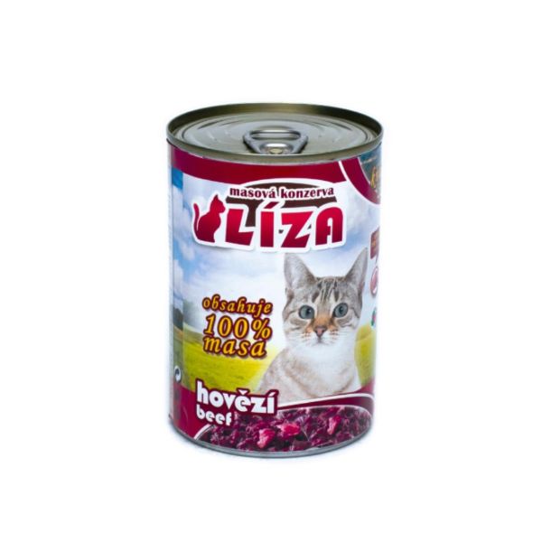 Obrázek LÍZA Cat hovězí, konzerva 400 g
