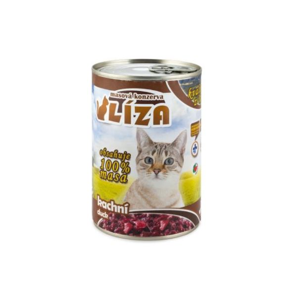 Obrázek LÍZA Cat kachní, konzerva 400 g