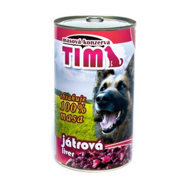 Obrázek TIM Dog játrová, konzerva 1200 g