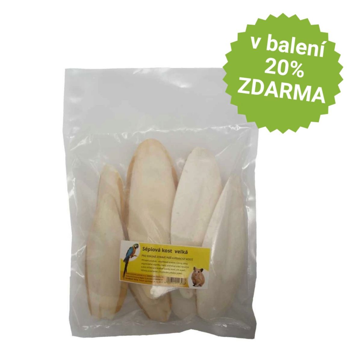 Obrázek z Sépiová kost velká cca 20 cm (10 ks)  