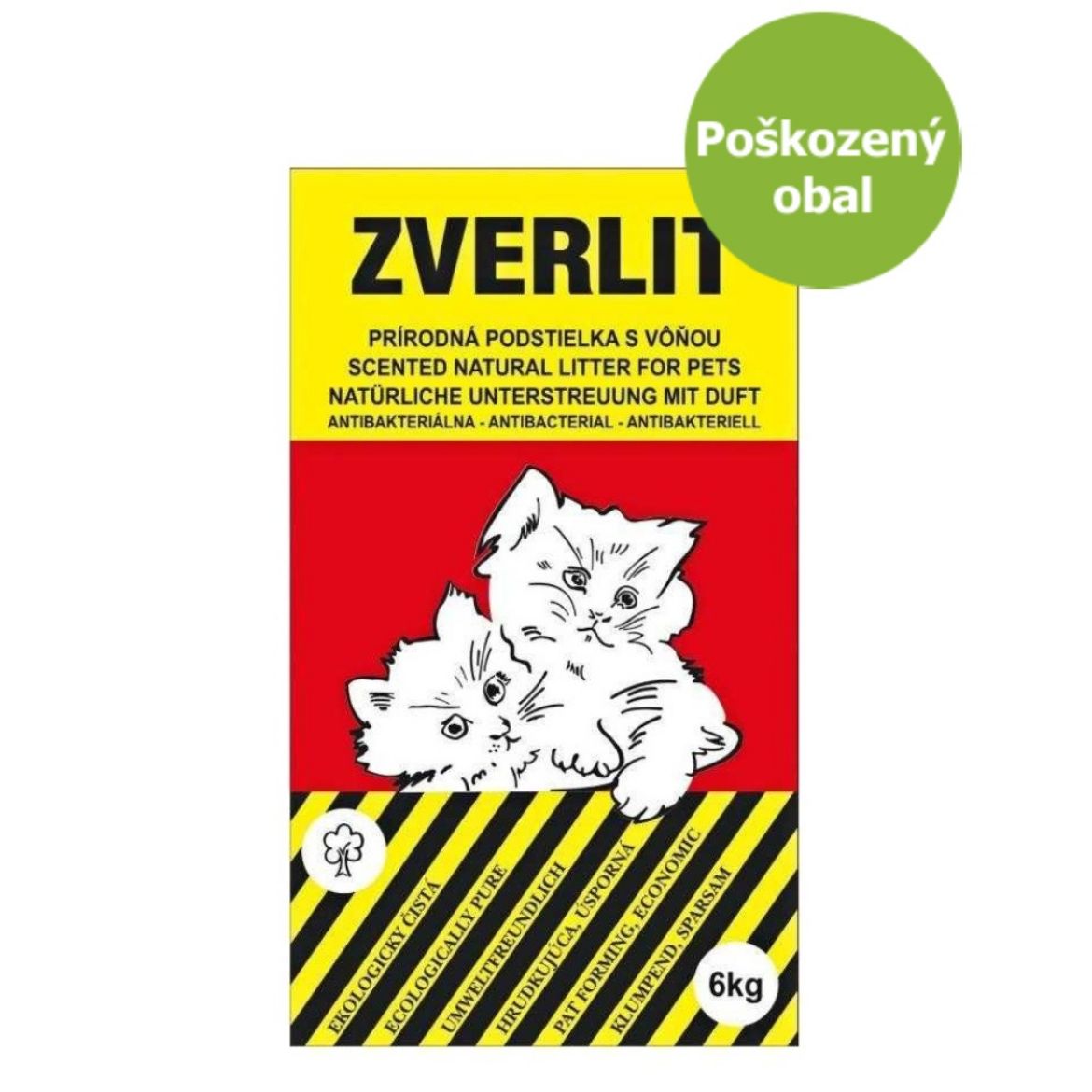 Obrázek z ZVERLIT červený podestýlka hrubá s vůní 5,5 kg - Poškozený obal - SLEVA 15 % 