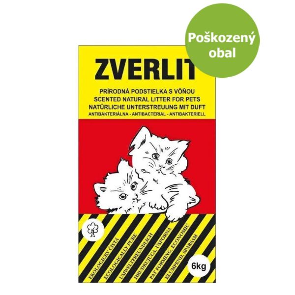 ZVERLIT červený, hrubá podestýlka s vůní, bentonitové stelivo, přírodní, pohlcuje pachy, stelivo do toalet, hrudkující, ekologické, 