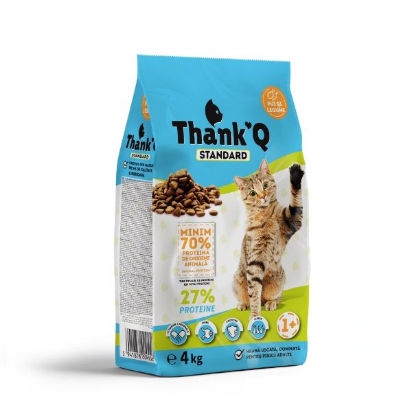 Obrázek Thank’Q Standard Cat Adult Kuře 4 kg