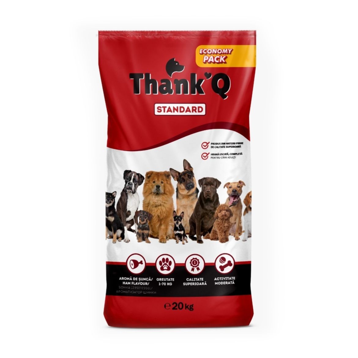 Obrázek z Thank´Q Standard Dog Adult Šunka 20 kg 