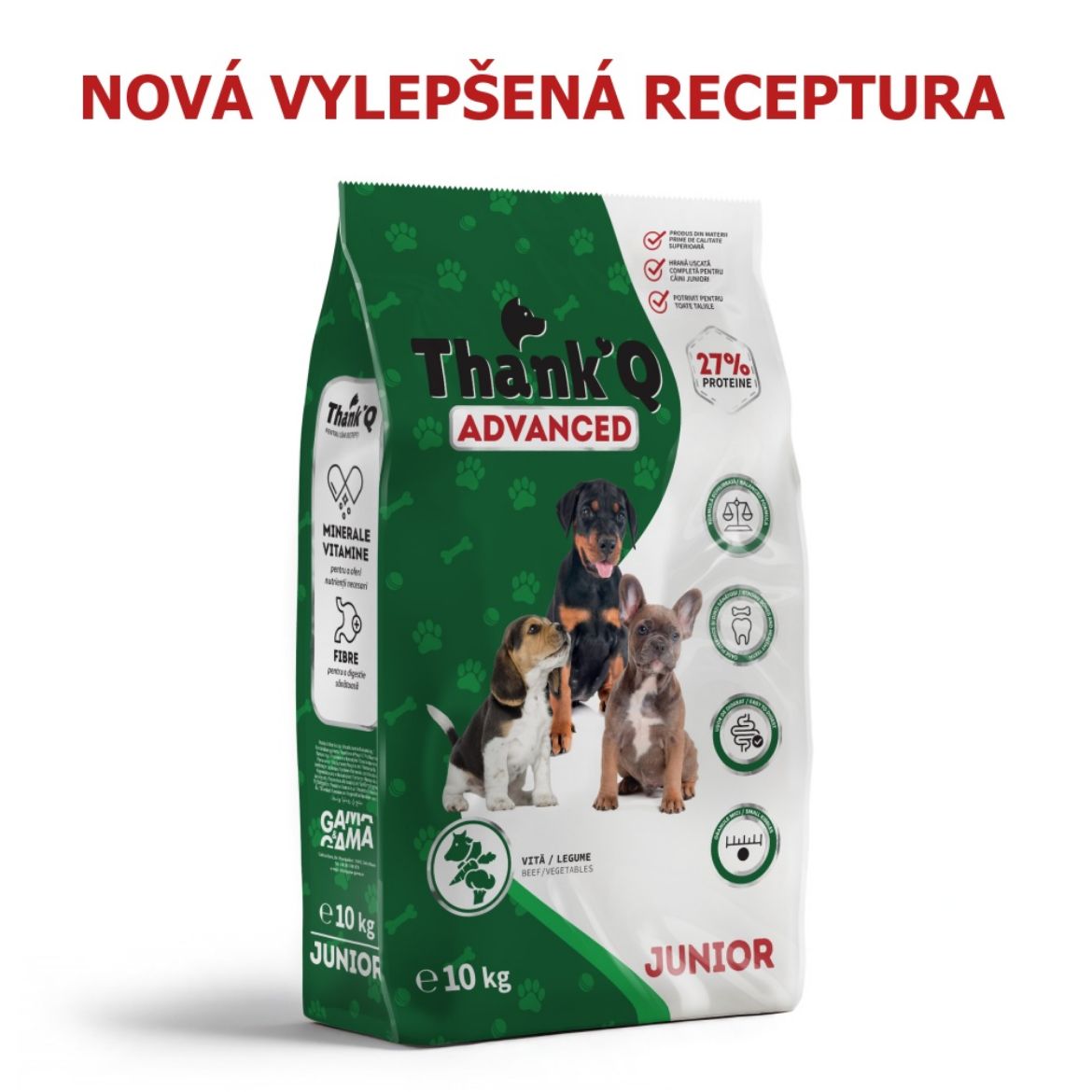 Obrázek z Thank’Q Advanced Dog Junior Hovězí 10 kg 
