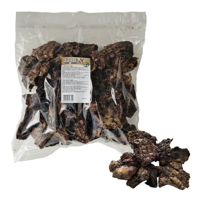Hovězí plíce sušené JUKO Snacks, 100 % přírodní sušený pamlsek 500 g