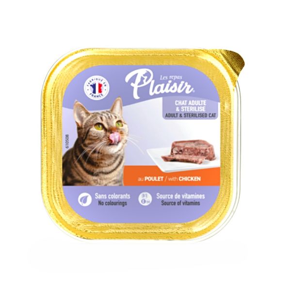 Obrázek Plaisir Dog kuřecí, vanička 300 g 