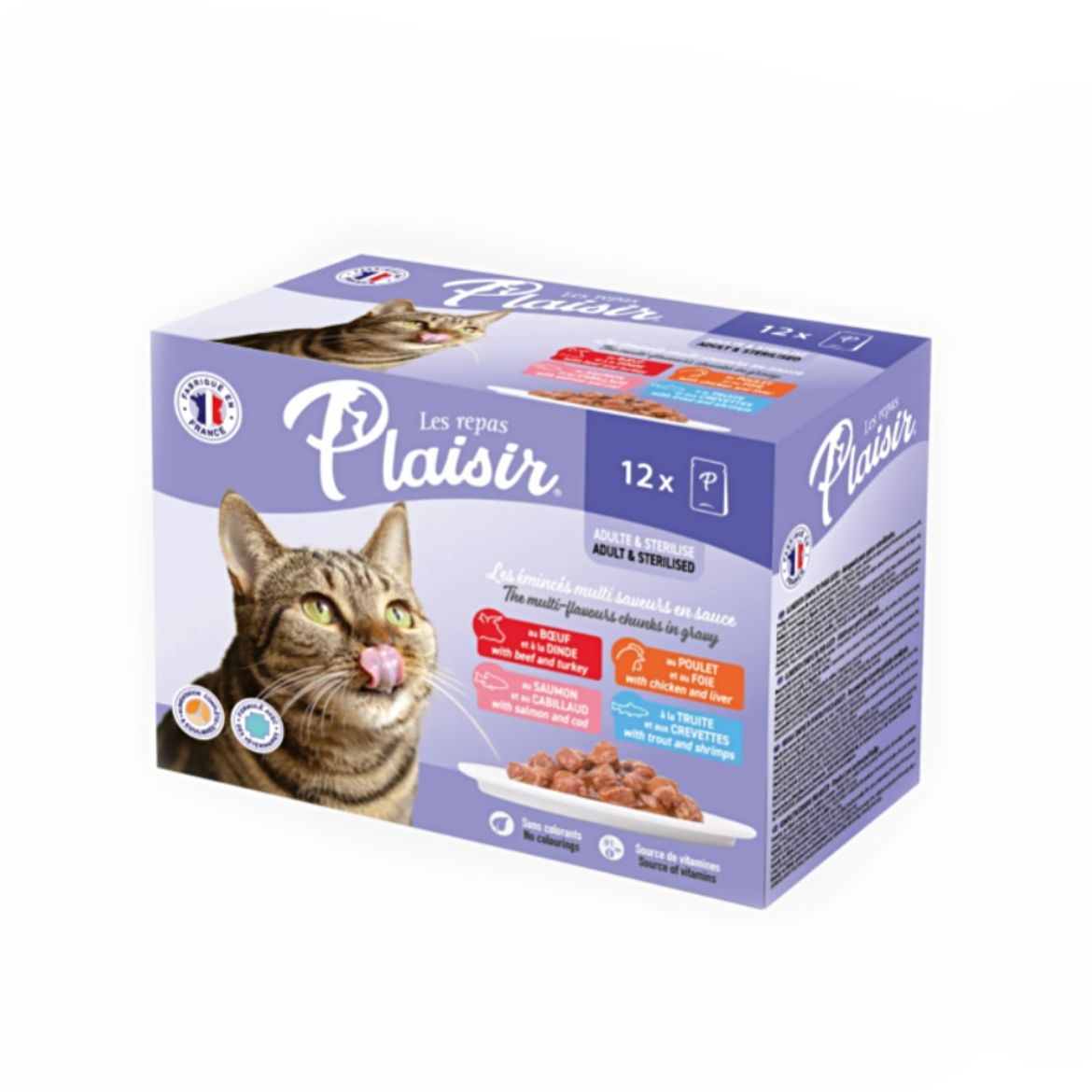 Obrázek z Plaisir Cat Multipack, kapsičky 100 g (12 ks) 