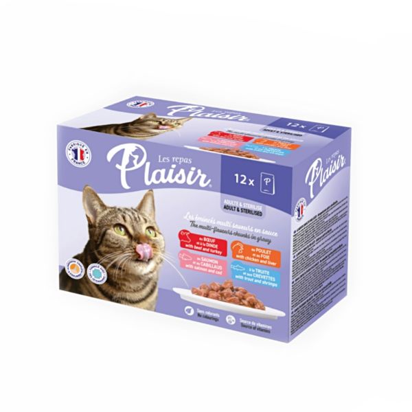 Obrázek Plaisir Cat Multipack, kapsičky 100 g (12 ks)