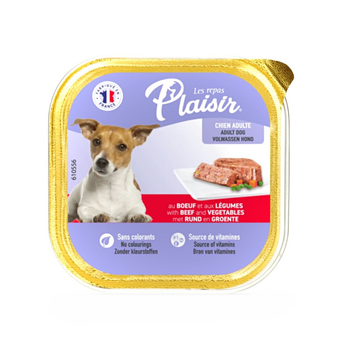 Obrázek z Plaisir Dog hovězí, vanička 300 g   