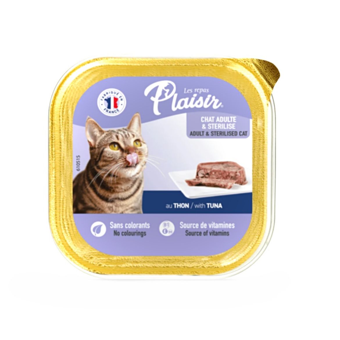 Obrázek z Plaisir Cat tuňák, vanička 100 g   