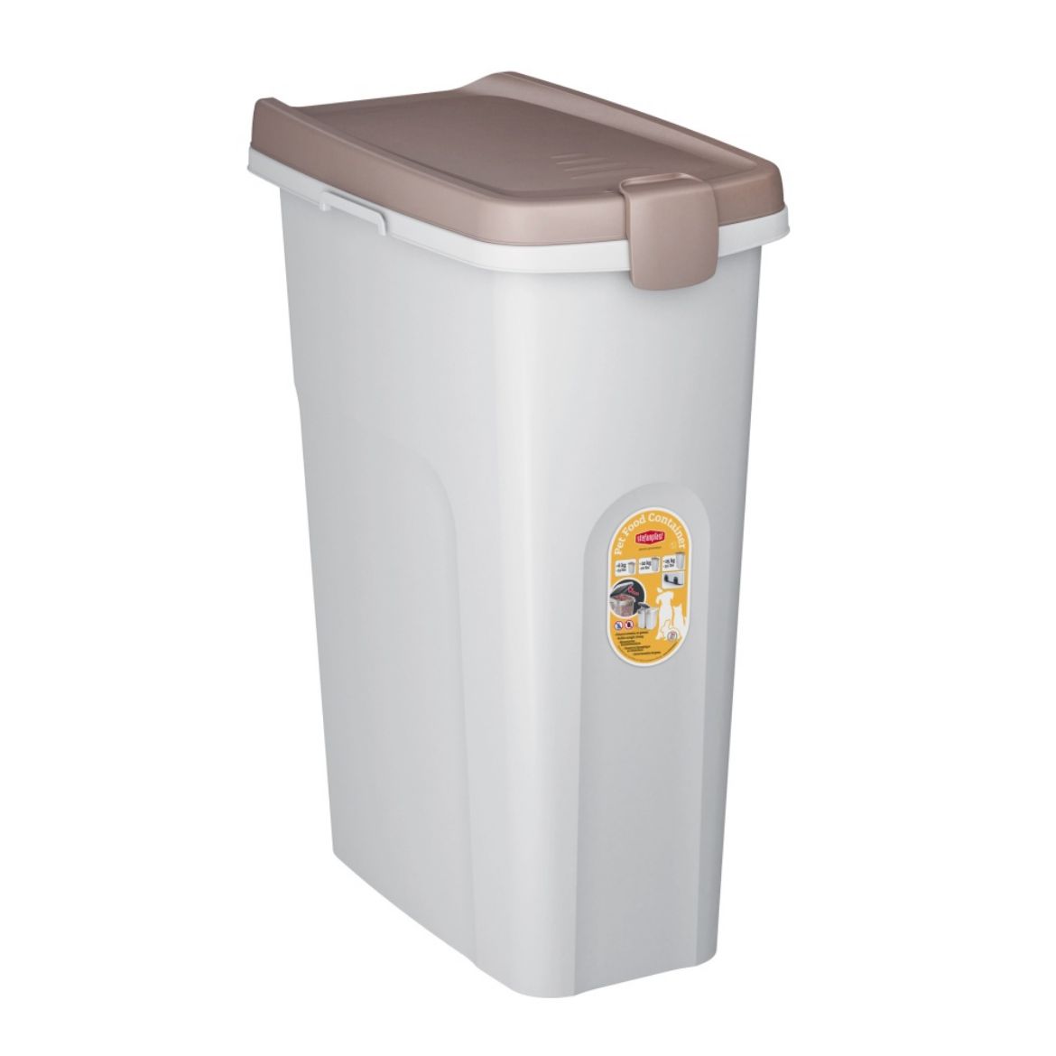 Obrázek z Barel Stefanplast s víkem a kolečky 40 l / 15 kg 