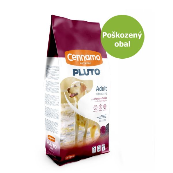 Obrázek PLUTO Dog Adult Beef & Buffalo 13,6 kg - Poškozený obal - SLEVA 15 %