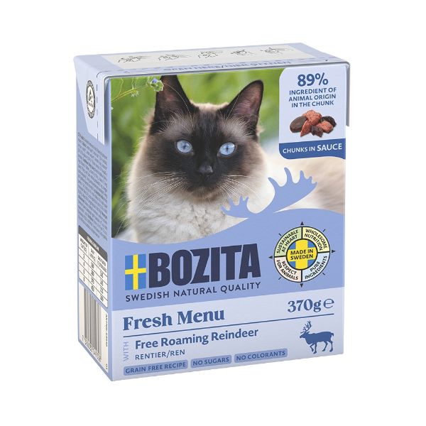 Obrázek Bozita Cat kousky v omáčce se sobím masem, tetrapak 370 g