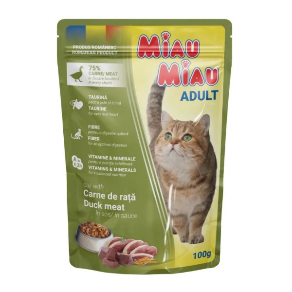 Obrázek Miau Miau Cat kachní, kapsa 100 g