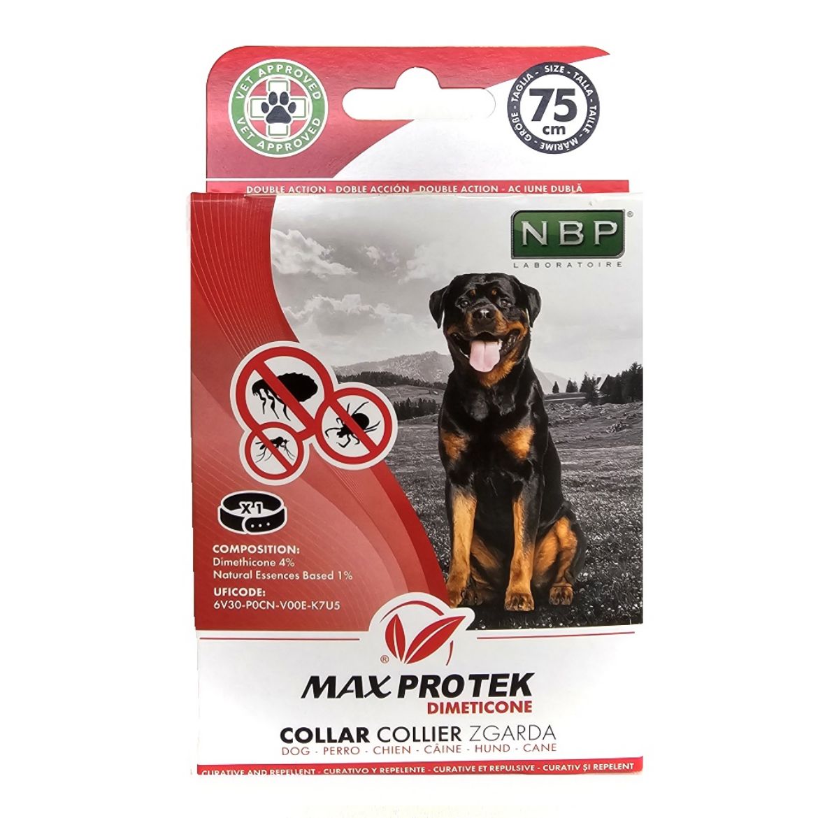 Obrázek z Max Pro Tek repelentní fluorescenční obojek, pes 75 cm 