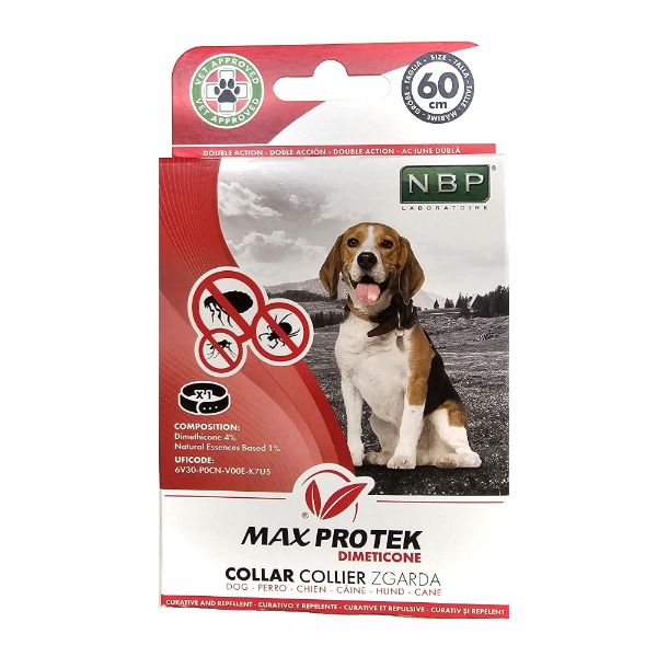 Obrázek Max Pro Tek repelentní fluorescenční obojek, pes 60 cm