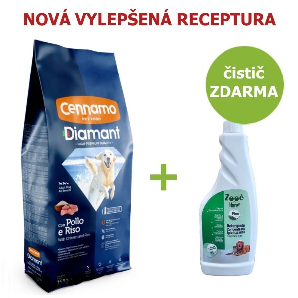 Obrázek Diamant Dog Adult Kuřecí 15 kg + čistič ZDARMA