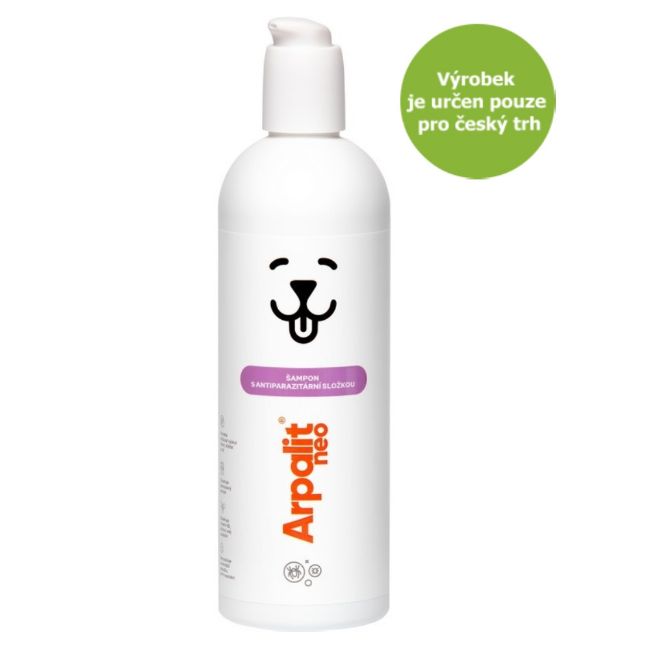 Šampón k hubení ketoparazitů jako jsou blechy klíšťata, vši a všenky o ošetření srsti psů i jiných kožešinových zvířat.