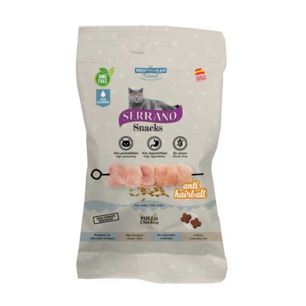 Obrázek Serrano Snack Cat AntiHairball Chicken 50 g