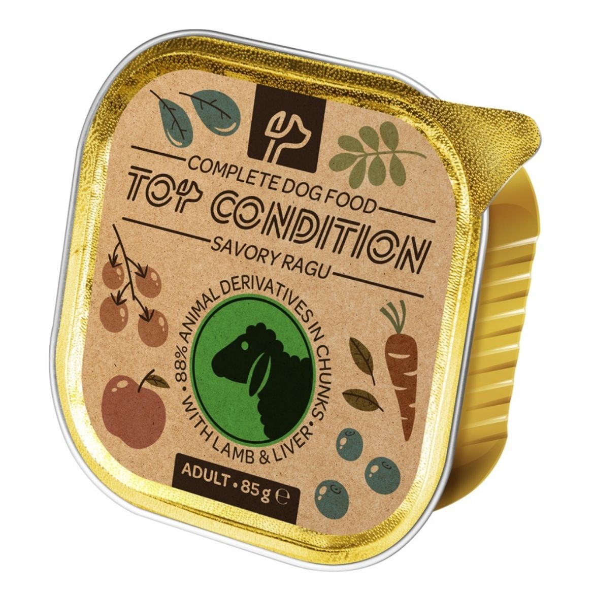 Obrázek z Zdarma k nákupu - TOP CONDITION DOG LAMB & LIVER KOUSKY V OMÁČCE 85 G 