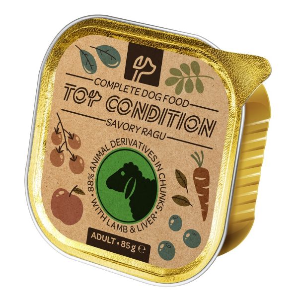 Obrázek Zdarma k nákupu - TOP CONDITION DOG LAMB & LIVER KOUSKY V OMÁČCE 85 G