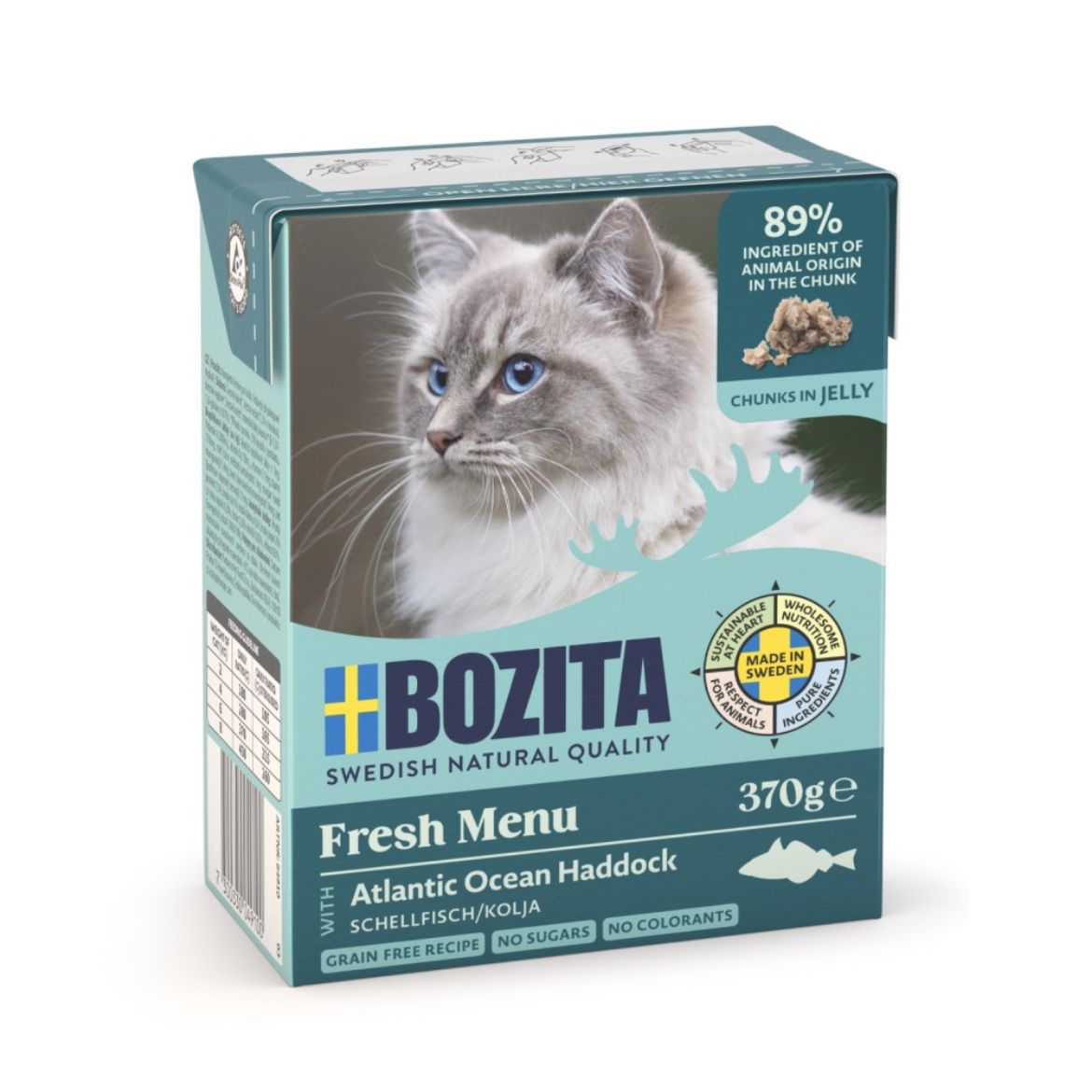 Obrázek z Bozita Cat kousky v želé s treskou, tetrapak 370 g 