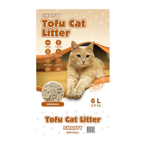 Obrázek Smarty Tofu Cat Litter Original podestýlka bez vůně 6 l