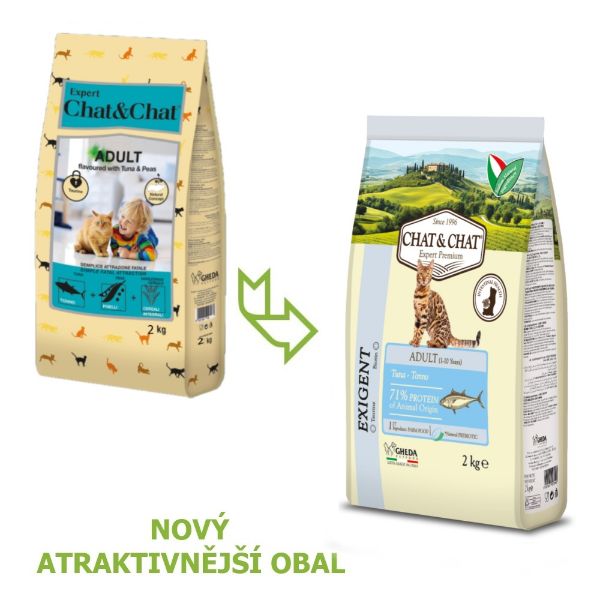 Obrázek Chat & Chat Exigent Adult Tuna 2 kg
