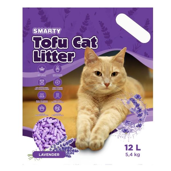 Obrázek Smarty Tofu Cat Litter Lavender podestýlka 12 l