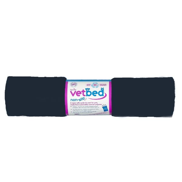 Obrázek Vetbed protiskluz / Drybed půlnoční modrá DELUXE 100 x 75 cm, vlas 30 mm